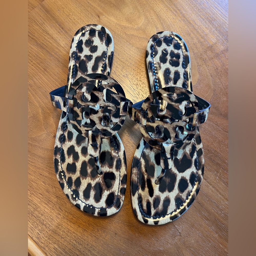 Tory Burch leopard print sandals size 9